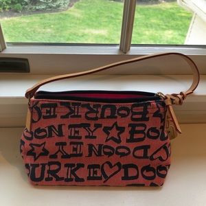 Red and blue Dooney and Burke Handbag